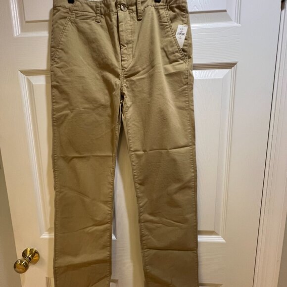 NWT Gap Boys 16 Husky Uniform Lived-In Khakis - Picture 2 of 5